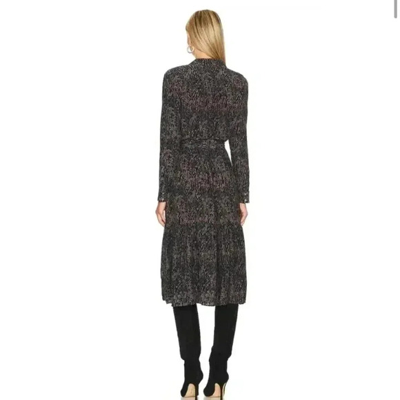 NWT Rails Beatrice Midi Dress Charcoal Abstract Animal Print size XS - Picture 16 of 16